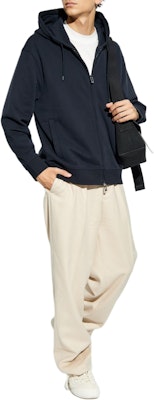 エンポリオアルマーニ ネイビーブルー ロゴ刺繍 ジップアップフーディジャケット 6D1M91-1JOXZ-0920 Purchase エンポリオアルマーニ ネイビーブルー ロゴ刺繍 ジップアップフーディジャケット 6D1M91-1JOXZ-0920