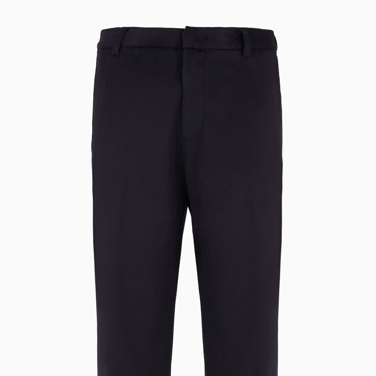 EMPORIO ARMANI  Navy Blue Mid-Rise Casual Trousers with Zip Pockets 6D1P67-1NUVZ-0920 圖 5