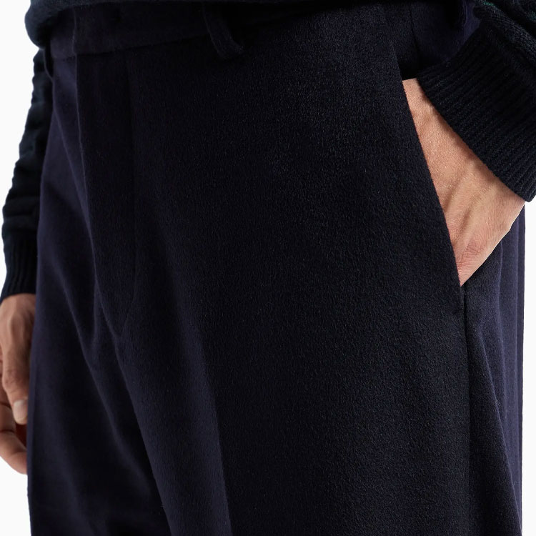 EMPORIO ARMANI  Navy Blue Mid-Rise Casual Trousers with Zip Pockets 6D1P67-1NUVZ-0920 圖 7