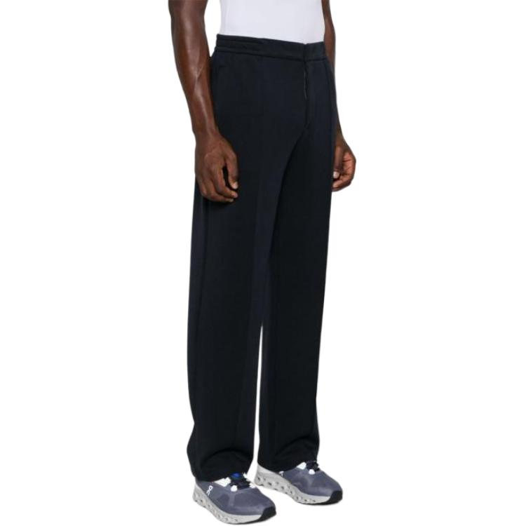 EMPORIO ARMANI  Navy Blue Mid-Rise Straight Casual Trousers. 6D1PK2-1JHSZ-0920 圖 5