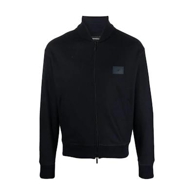 Emporio Armani Navy Blue Printed Full-Zip Jacket 6L1B6Q-1JS4Z-0920