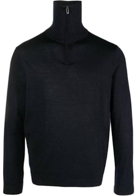 EMPORIO ARMANI Sweater Rajut Navy Blue dengan Logo Bordir. 6R1MXF-1MNFZ-F904 Buy EMPORIO ARMANI Sweater Rajut Navy Blue dengan Logo Bordir. 6R1MXF-1MNFZ-F904