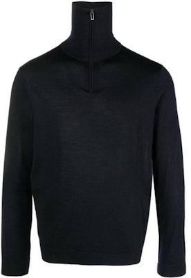 EMPORIO ARMANI Sweater Rajut Navy Blue dengan Logo Bordir. 6R1MXF-1MNFZ-F904 Order EMPORIO ARMANI Sweater Rajut Navy Blue dengan Logo Bordir. 6R1MXF-1MNFZ-F904