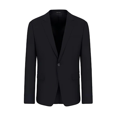 EMPORIO ARMANI Navy Blue Single-Button Long Sleeve Blazer SS22. 01G160-01047-922