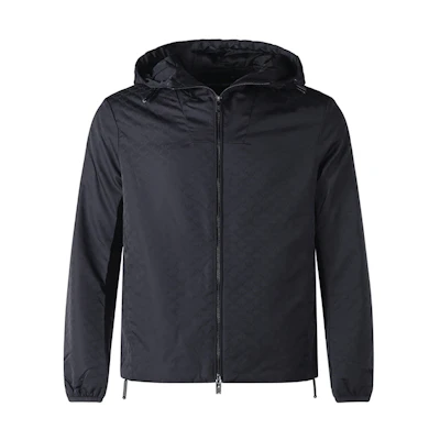 EMPORIO ARMANI Navy Blue Solid Casual Long Sleeve Jacket FW22. 8N1BN4-1NHQZ-F995
