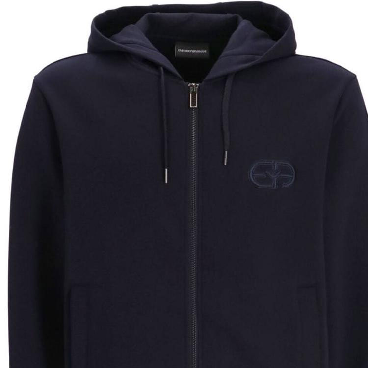 Purchase EMPORIO ARMANI 海軍藍刺繡標誌連帽外套 SS23 8N1ML6-1JHSZ-0920