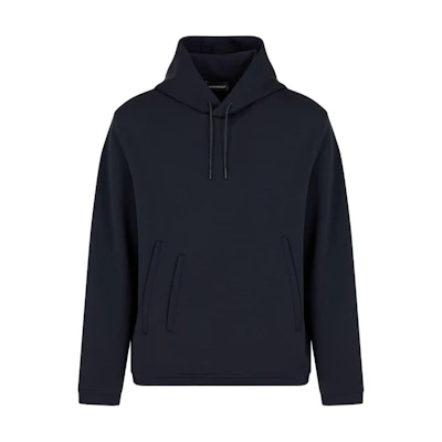 Emporio Armani Navy Blue Solid Logo Patch Pullover Sweatshirt. EM000314-AF101031-UB118