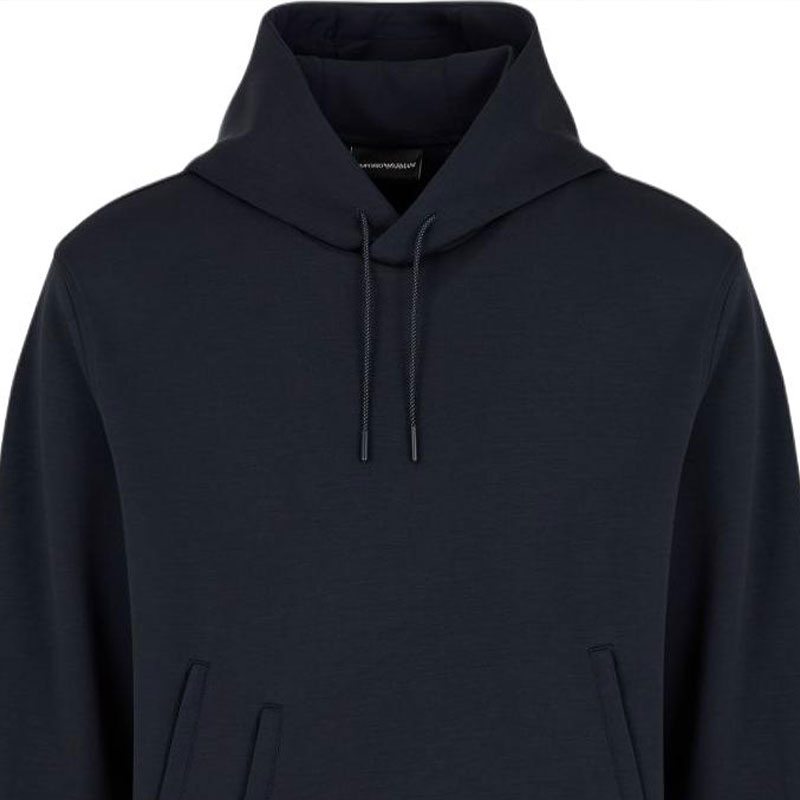 Sizing Emporio Armani  Navy Blue Solid Logo Patch Pullover Sweatshirt. EM000314-AF101031-UB118
