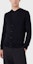 Shop Emporio Armani 海军蓝V领钮扣针织开衫 FW22 8N1E211-M67Z1-0922