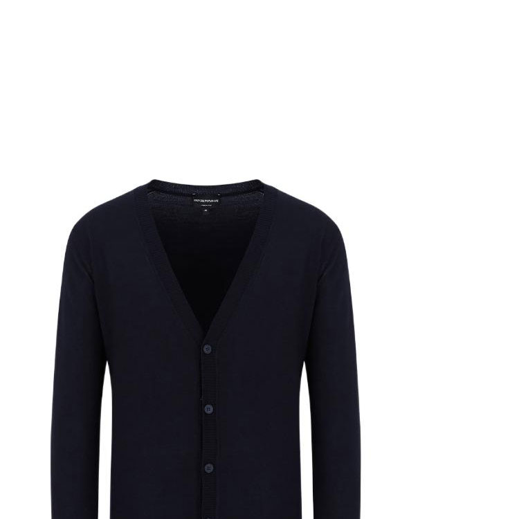 Sizing Emporio Armani 海军蓝V领钮扣针织开衫 FW22 8N1E211-M67Z1-0922