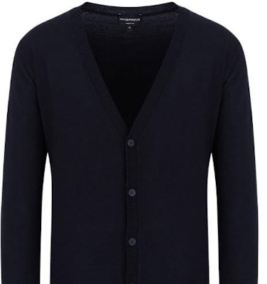 Emporio Armani 海军蓝V领钮扣针织开衫 FW22 8N1E211-M67Z1-0922 Sizing Emporio Armani 海军蓝V领钮扣针织开衫 FW22 8N1E211-M67Z1-0922