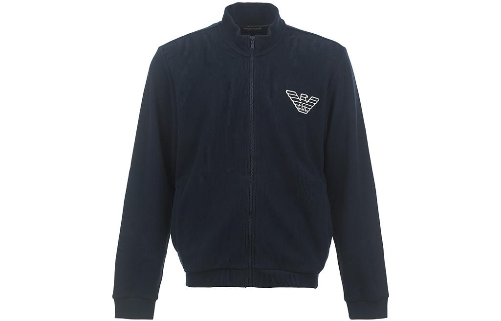 Order Chaqueta Casual Azul Marino Emporio Armani con Logo de Águila y Cuello Alto. 111532-3F586-00135