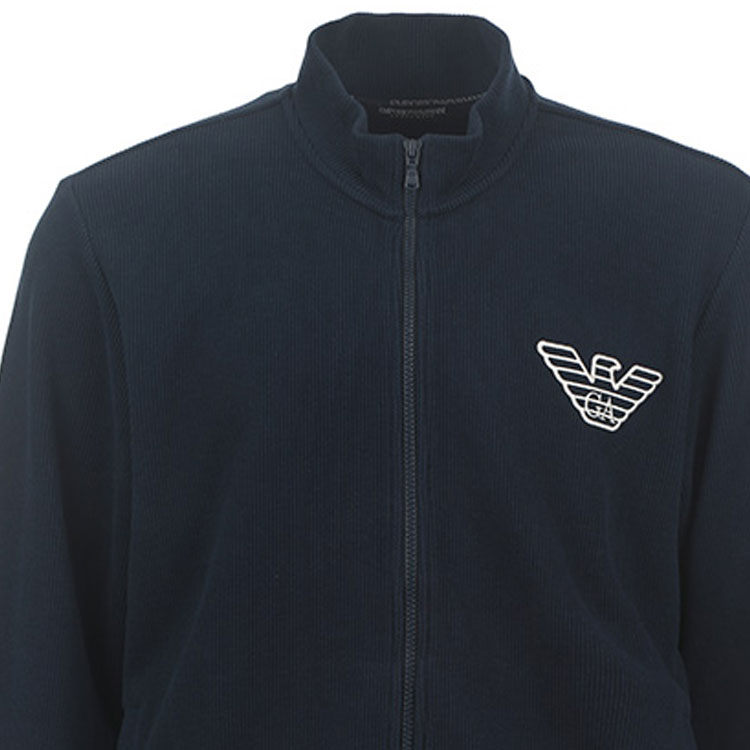 Purchase Chaqueta Casual Azul Marino Emporio Armani con Logo de Águila y Cuello Alto. 111532-3F586-00135