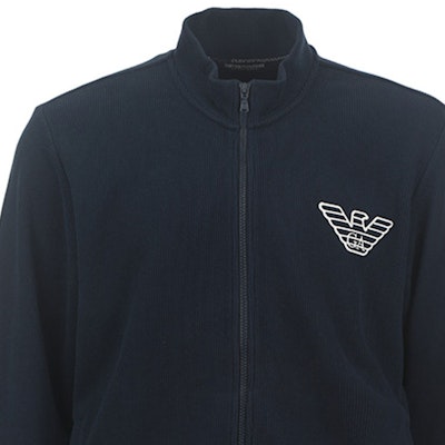 Chaqueta Casual Azul Marino Emporio Armani con Logo de Águila y Cuello Alto. 111532-3F586-00135 Purchase Chaqueta Casual Azul Marino Emporio Armani con Logo de Águila y Cuello Alto. 111532-3F586-00135