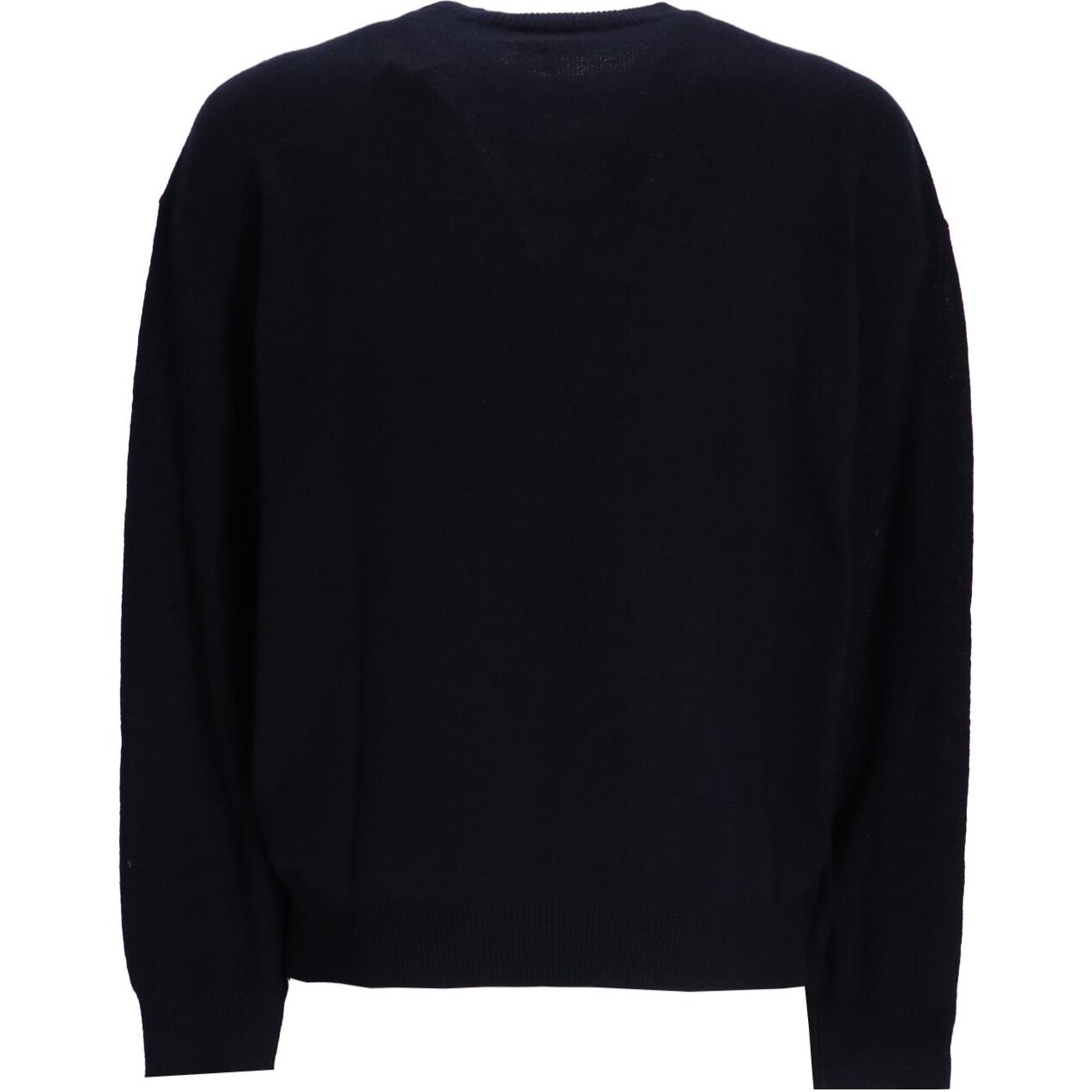 EMPORIO ARMANI  Navy Logo Intarsia Crewneck Sweater Long Sleeve. 3D1MXB-1MPCZ-F908 圖 3