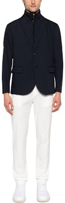 Emporio Armani 海军蓝修身单排扣西装外套 SS24 EM000046-AF10061-UB118 Lookbook Emporio Armani 海军蓝修身单排扣西装外套 SS24 EM000046-AF10061-UB118