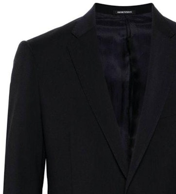 Emporio Armani 海军蓝修身单排扣休闲西装外套 SS24。 E31GME-01504-922 Sizing Emporio Armani 海军蓝修身单排扣休闲西装外套 SS24。 E31GME-01504-922