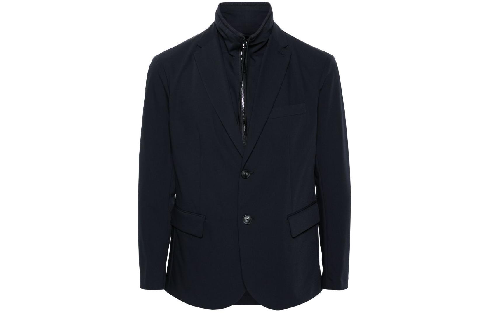 Emporio Armani  Navy Slim-Fit Single-Breasted Suit Jacket SS24 EM0000-46AF1-0061