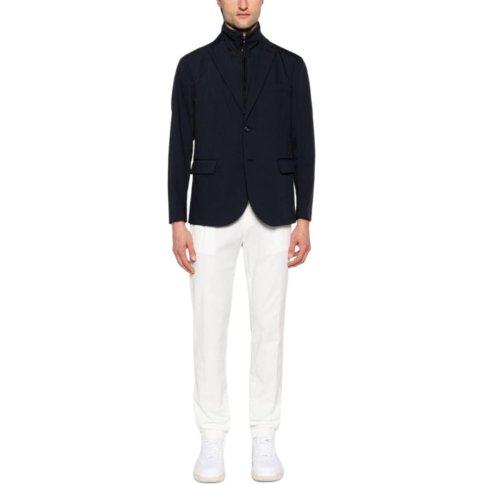 Lookbook Emporio Armani 海军蓝修身单排扣西装外套 SS24 EM0000-46AF1-0061