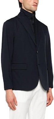 Emporio Armani 海军蓝修身单排扣西装外套 SS24 EM0000-46AF1-0061 Purchase Emporio Armani 海军蓝修身单排扣西装外套 SS24 EM0000-46AF1-0061