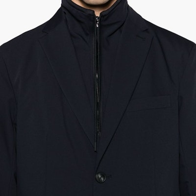 Emporio Armani 海军蓝修身单排扣西装外套 SS24 EM0000-46AF1-0061 Details for Emporio Armani 海军蓝修身单排扣西装外套 SS24 EM0000-46AF1-0061