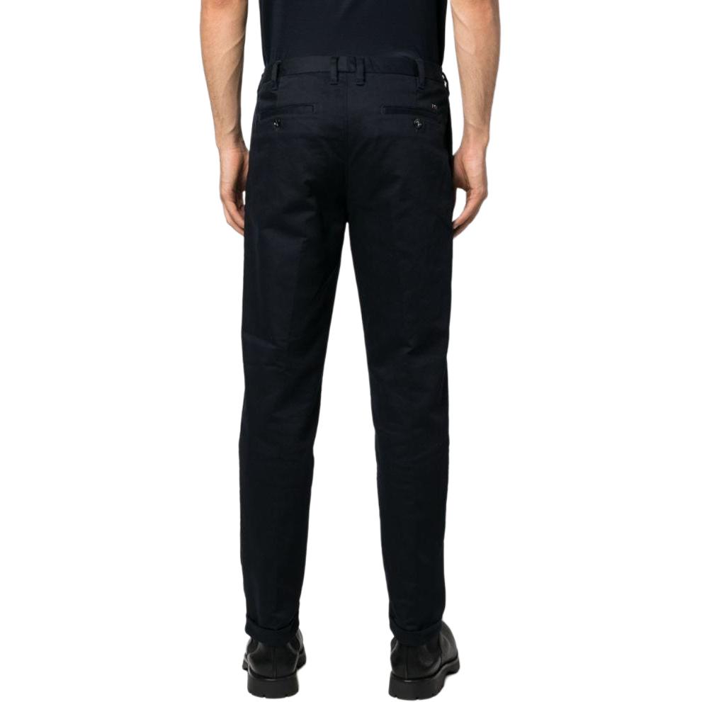 Shop Emporio Armani 海军蓝修身直筒休闲裤 8N1PF4-1NMMZ-0920