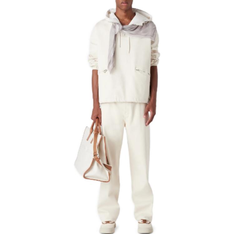 EMPORIO ARMANI  Off-White Solid Loose Hoodie Sweater. 3R1BR21-K04Z1-0133 圖 5