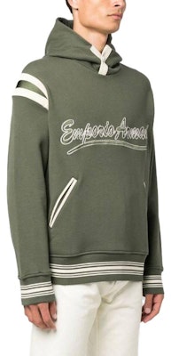 Emporio Armani 橄欖綠連帽印花標誌長袖上衣 6R1MG1-1JWPZ-0645 Shop Emporio Armani 橄欖綠連帽印花標誌長袖上衣 6R1MG1-1JWPZ-0645