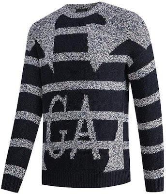 Emporio Armani 寬版老鷹圖紋拼接針織毛衣 6R1MXR-1MMCZ-1F1F7 Purchase Emporio Armani 寬版老鷹圖紋拼接針織毛衣 6R1MXR-1MMCZ-1F1F7