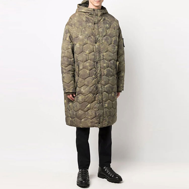 Purchase エンポリオアルマーニ パデッドフーデッドコート アーミーグリーン 6K1LA5-1N3HZ-F535