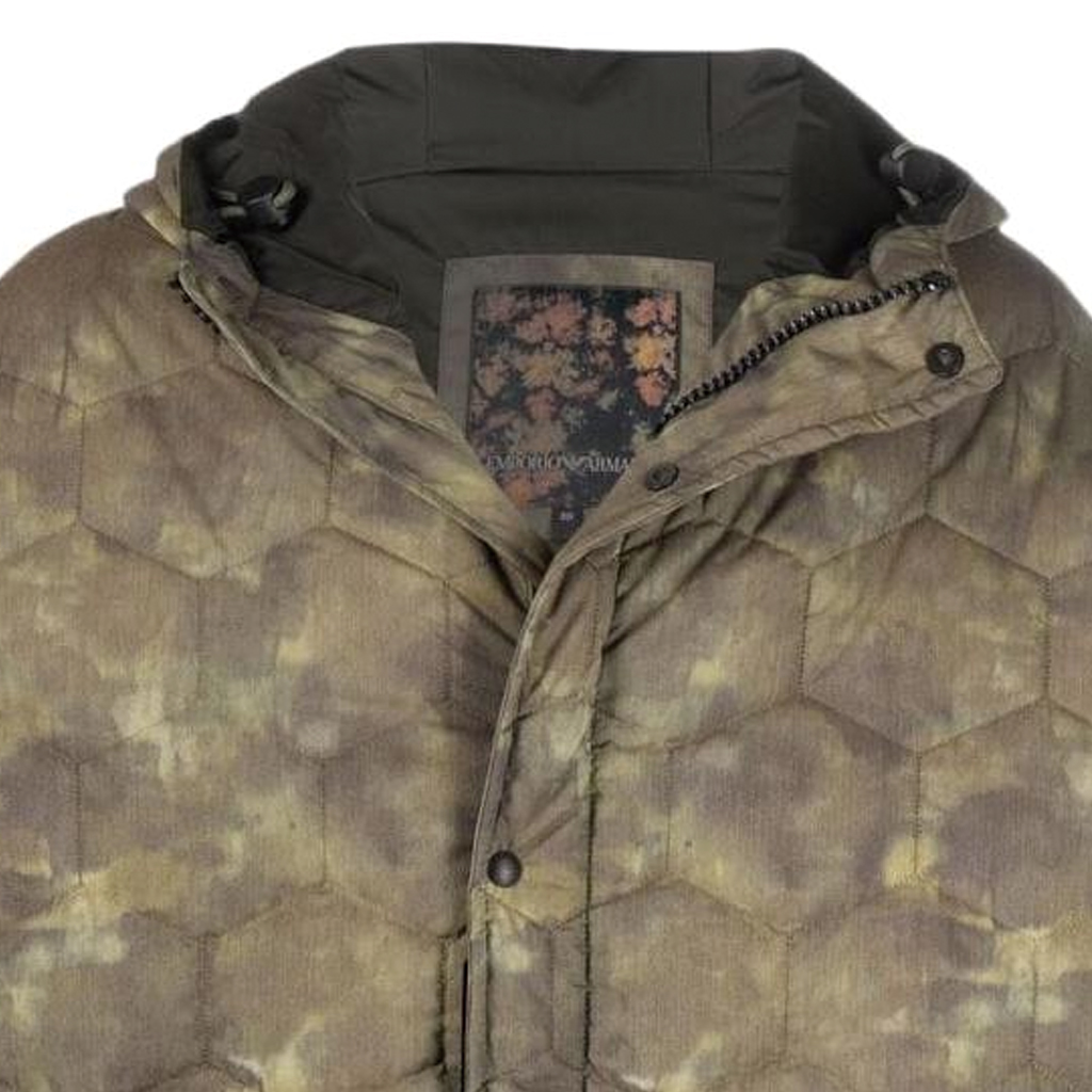 Details for エンポリオアルマーニ パデッドフーデッドコート アーミーグリーン 6K1LA5-1N3HZ-F535