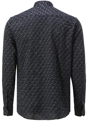 EMPORIO ARMANI Patterned Full-Print Casual Long-Sleeve Shirt - Navy. I1SM9L-I11F2-042 Lookbook EMPORIO ARMANI Patterned Full-Print Casual Long-Sleeve Shirt - Navy. I1SM9L-I11F2-042