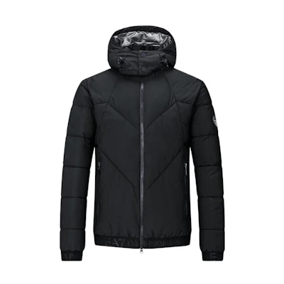 Emporio Armani Plain Minimalist Cotton Jacket - Black. 6KPB34-PN4BZ-1200