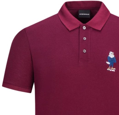 エンポリオアルマーニ イーグルロゴ刺繍入りポロシャツ ワインレッド 6L1FD7-1JTKZ-0397 Cheap エンポリオアルマーニ イーグルロゴ刺繍入りポロシャツ ワインレッド 6L1FD7-1JTKZ-0397