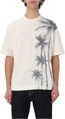 Emporio Armani Printed Round Neck Short Sleeve T-Shirt Off-White. 3D1TH2-1JOCZ-0128 Order Emporio Armani Printed Round Neck Short Sleeve T-Shirt Off-White. 3D1TH2-1JOCZ-0128