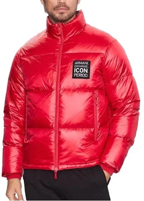 EMPORIO ARMANI Jaket Puff Leher Tinggi Zip Sulaman Merah. 8NZBP2-ZNYNZ-14AQ Order EMPORIO ARMANI Jaket Puff Leher Tinggi Zip Sulaman Merah. 8NZBP2-ZNYNZ-14AQ