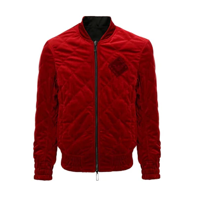EMPORIO ARMANI Red Logo Zip-Up Baseball Collar Cotton Jacket. 3H1B8E-1NGLZ-0361