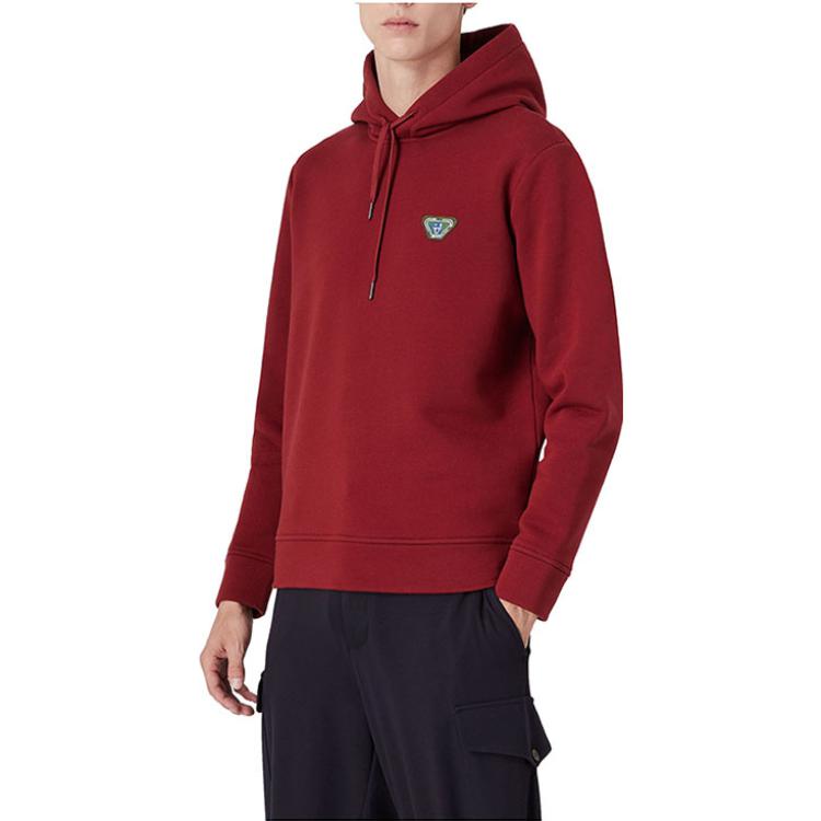 Lookbook Emporio Armani  Red Pullover Hoodie Long Sleeve Sweatshirt 6K1ML51-JWXZ1-0208