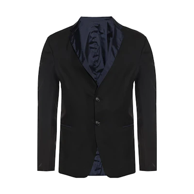 Emporio Armani Reversible Black Solid Long Sleeve Blazer Jacket 21G74S-21573-999
