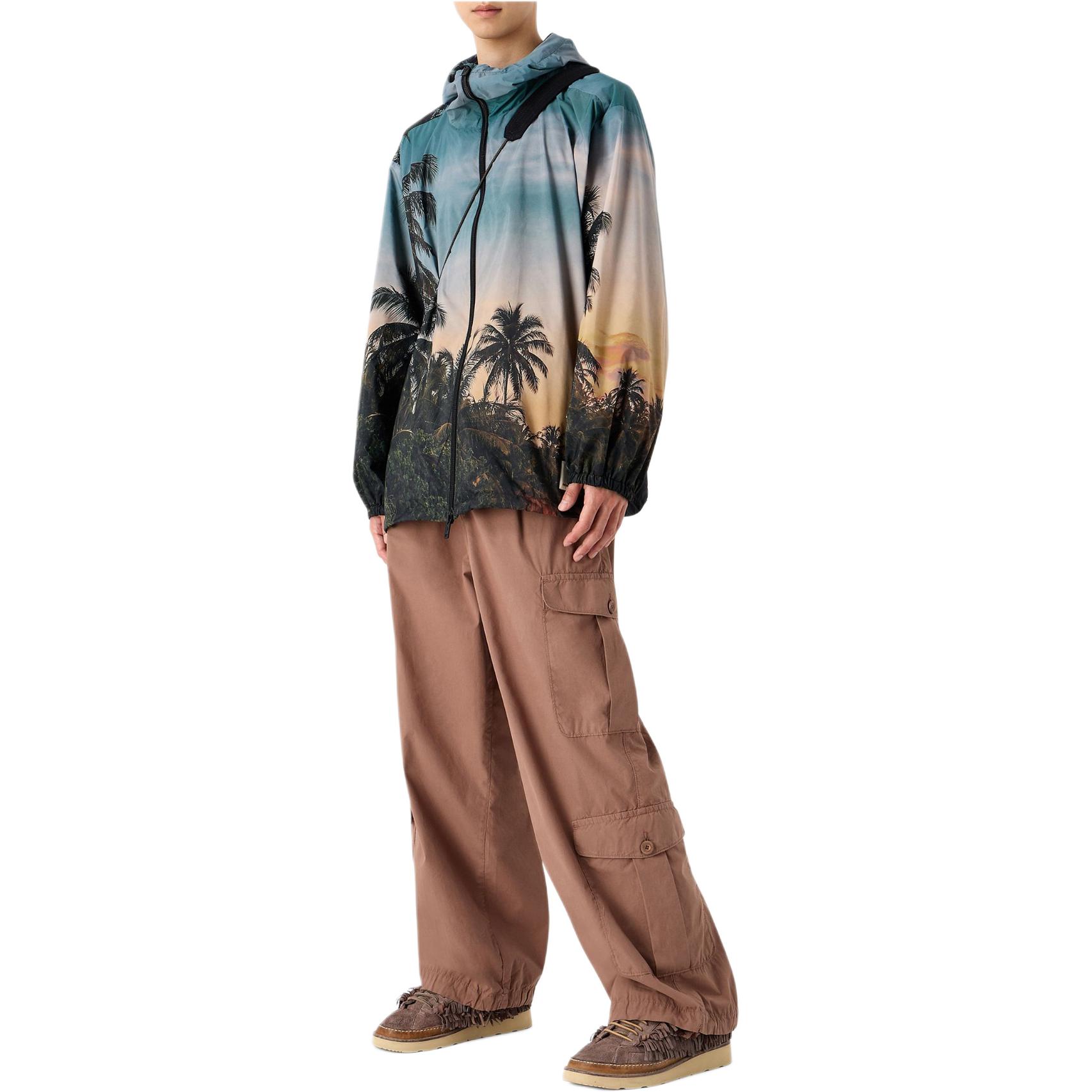 Emporio Armani  Scenic Print Hooded Zip Jacket Multi-Color. 3D1B8F-1K39Z-F513 圖 3