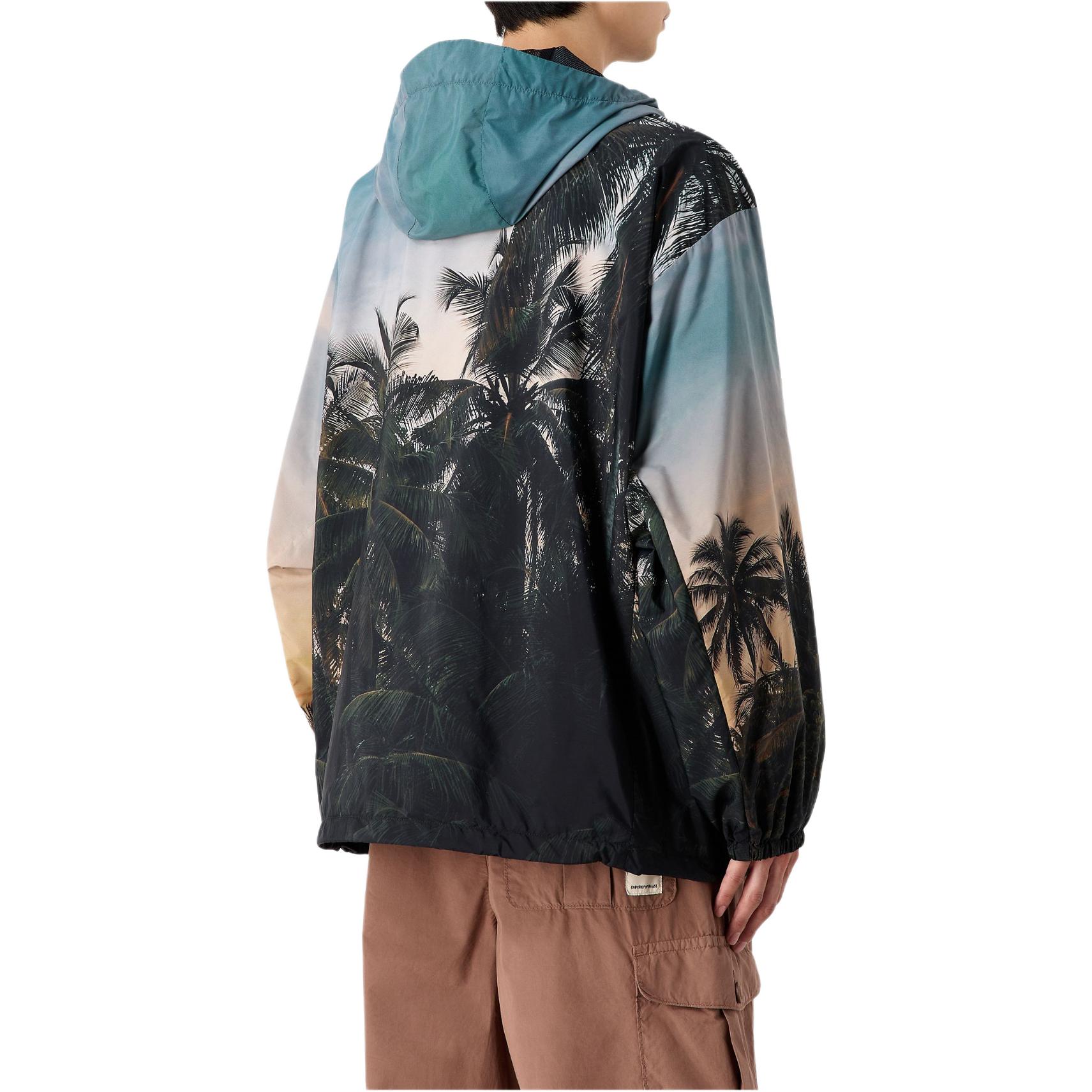 Emporio Armani  Scenic Print Hooded Zip Jacket Multi-Color. 3D1B8F-1K39Z-F513 圖 4