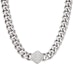 Lookbook Emporio Armani Silver Geometric Steel Necklace. EGS3131040