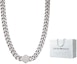 Sizing Emporio Armani Silver Geometric Steel Necklace. EGS3131040