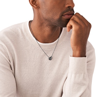 Emporio Armani Rantai Keluli Tahan Karat Perak - Edisi Terhad Qixi. EGS3027040 5