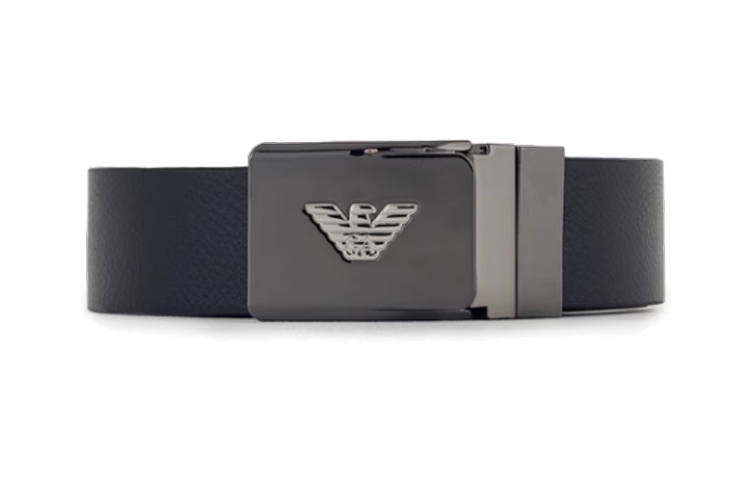Lookbook Emporio Armani 海军蓝简约聚氨酯腰带 - 宽3.5厘米 Y4S623-YQ50X-87872