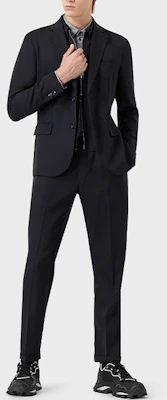 Emporio Armani 单排扣海军蓝西装外套 SS22 长袖夹克 3L1GL0-1NARZ-0920 Lookbook Emporio Armani 单排扣海军蓝西装外套 SS22 长袖夹克 3L1GL0-1NARZ-0920