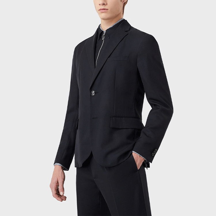 Purchase Emporio Armani 单排扣海军蓝西装外套 SS22 长袖夹克 3L1GL0-1NARZ-0920