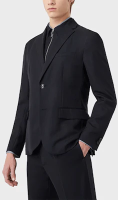 Emporio Armani 单排扣海军蓝西装外套 SS22 长袖夹克 3L1GL0-1NARZ-0920 Purchase Emporio Armani 单排扣海军蓝西装外套 SS22 长袖夹克 3L1GL0-1NARZ-0920