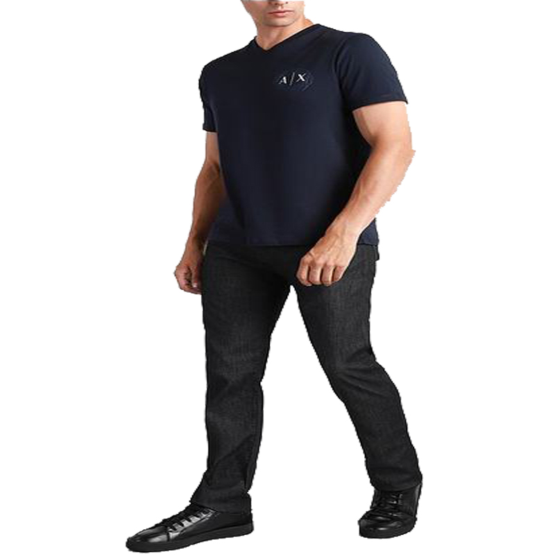 Lookbook Emporio Armani Slim Fit Jeans Hitam SS22. 8N1J45-1D85Z-0005