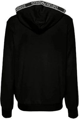 EMPORIO ARMANI 修身黑色连帽外套带标志设计. 111784-4R571-00020 Lookbook EMPORIO ARMANI 修身黑色连帽外套带标志设计. 111784-4R571-00020